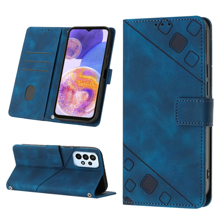 Skin-feel Embossed Leather Phone Case, For Samsung Galaxy A13 5G /A04 4G/A04e, For Samsung Galaxy A14 5G, For Samsung Galaxy A22 5G, For Samsung Galaxy A22 4G / M32 4G, For Samsung Galaxy A23 4G / F23 5G, For Samsung Galaxy A32 4G                      ...