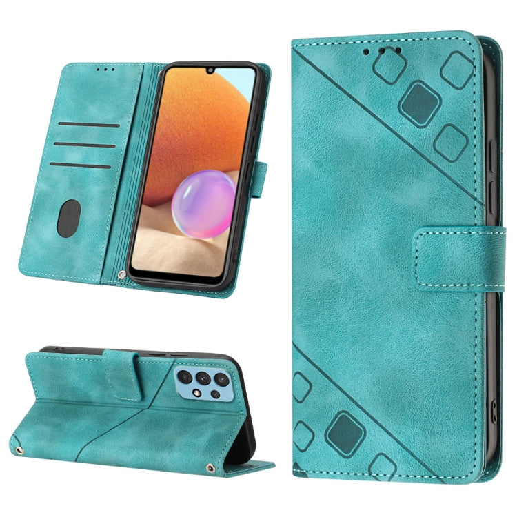 Skin-feel Embossed Leather Phone Case, For Samsung Galaxy A13 5G /A04 4G/A04e, For Samsung Galaxy A14 5G, For Samsung Galaxy A22 5G, For Samsung Galaxy A22 4G / M32 4G, For Samsung Galaxy A23 4G / F23 5G, For Samsung Galaxy A32 4G                      ...