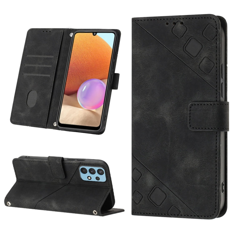 Skin-feel Embossed Leather Phone Case, For Samsung Galaxy A13 5G /A04 4G/A04e, For Samsung Galaxy A14 5G, For Samsung Galaxy A22 5G, For Samsung Galaxy A22 4G / M32 4G, For Samsung Galaxy A23 4G / F23 5G, For Samsung Galaxy A32 4G                      ...