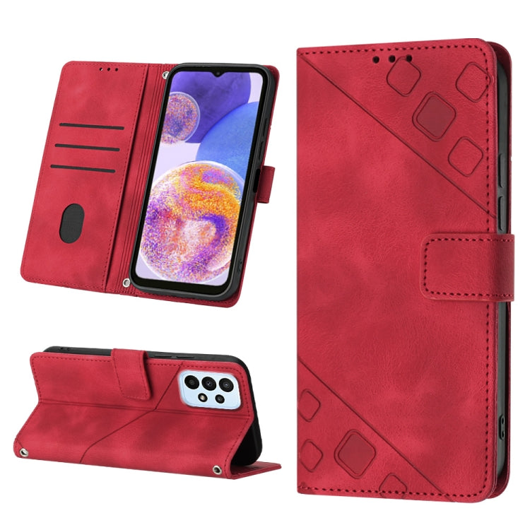 Skin-feel Embossed Leather Phone Case, For Samsung Galaxy A13 5G /A04 4G/A04e, For Samsung Galaxy A14 5G, For Samsung Galaxy A22 5G, For Samsung Galaxy A22 4G / M32 4G, For Samsung Galaxy A23 4G / F23 5G, For Samsung Galaxy A32 4G                      ...