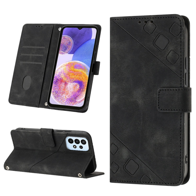 Skin-feel Embossed Leather Phone Case, For Samsung Galaxy A13 5G /A04 4G/A04e, For Samsung Galaxy A14 5G, For Samsung Galaxy A22 5G, For Samsung Galaxy A22 4G / M32 4G, For Samsung Galaxy A23 4G / F23 5G, For Samsung Galaxy A32 4G                      ...