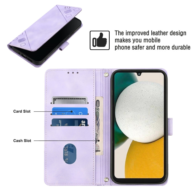 Skin-feel Embossed Leather Phone Case, For Samsung Galaxy A34, For Samsung Galaxy A52 5G / 4G, For Samsung Galaxy A53 5G, For Samsung Galaxy A54 5G, For Samsung Galaxy A72 5G / 4G, For Samsung Galaxy A73 5G