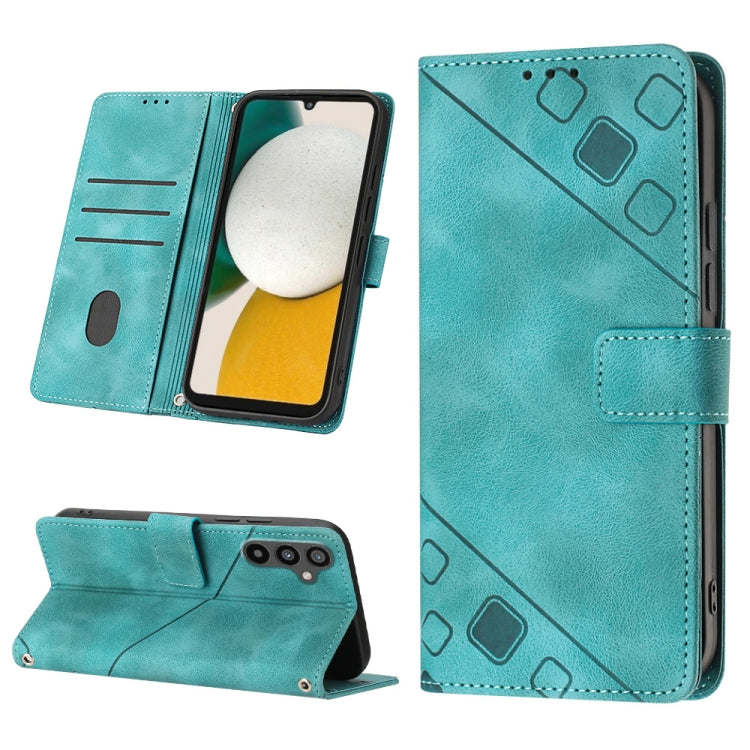 Skin-feel Embossed Leather Phone Case, For Samsung Galaxy A34, For Samsung Galaxy A52 5G / 4G, For Samsung Galaxy A53 5G, For Samsung Galaxy A54 5G, For Samsung Galaxy A72 5G / 4G, For Samsung Galaxy A73 5G