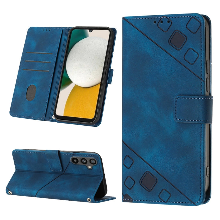 Skin-feel Embossed Leather Phone Case, For Samsung Galaxy A34, For Samsung Galaxy A52 5G / 4G, For Samsung Galaxy A53 5G, For Samsung Galaxy A54 5G, For Samsung Galaxy A72 5G / 4G, For Samsung Galaxy A73 5G