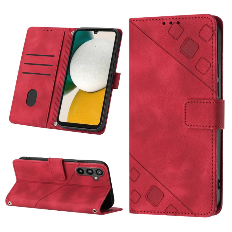 Skin-feel Embossed Leather Phone Case, For Samsung Galaxy A34, For Samsung Galaxy A52 5G / 4G, For Samsung Galaxy A53 5G, For Samsung Galaxy A54 5G, For Samsung Galaxy A72 5G / 4G, For Samsung Galaxy A73 5G