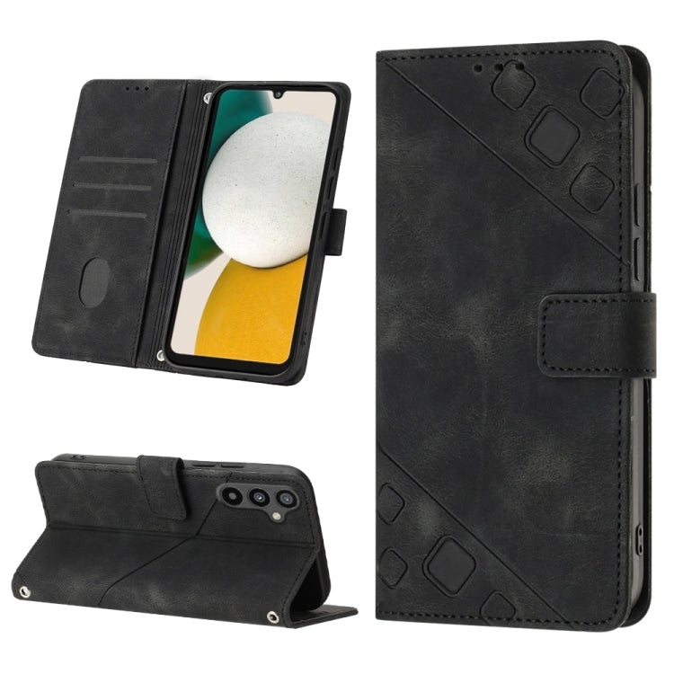 Skin-feel Embossed Leather Phone Case, For Samsung Galaxy A34, For Samsung Galaxy A52 5G / 4G, For Samsung Galaxy A53 5G, For Samsung Galaxy A54 5G, For Samsung Galaxy A72 5G / 4G, For Samsung Galaxy A73 5G
