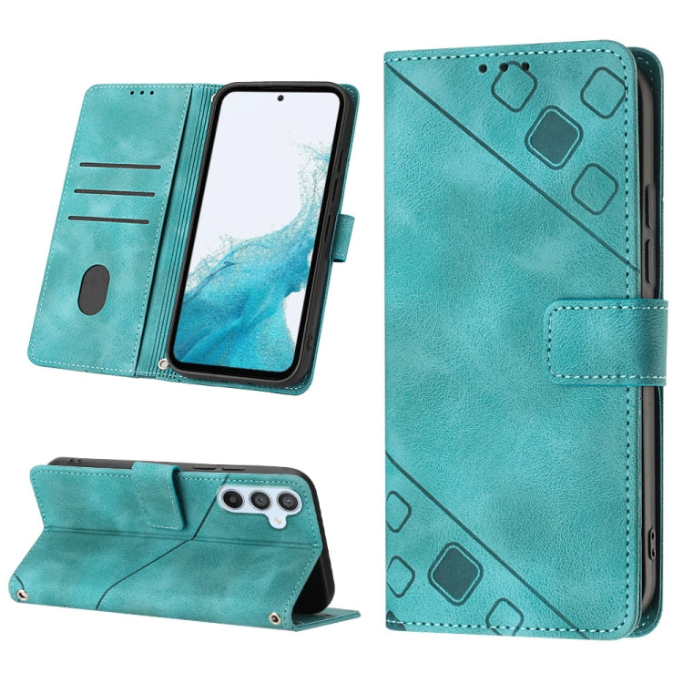 Skin-feel Embossed Leather Phone Case, For Samsung Galaxy A34, For Samsung Galaxy A52 5G / 4G, For Samsung Galaxy A53 5G, For Samsung Galaxy A54 5G, For Samsung Galaxy A72 5G / 4G, For Samsung Galaxy A73 5G
