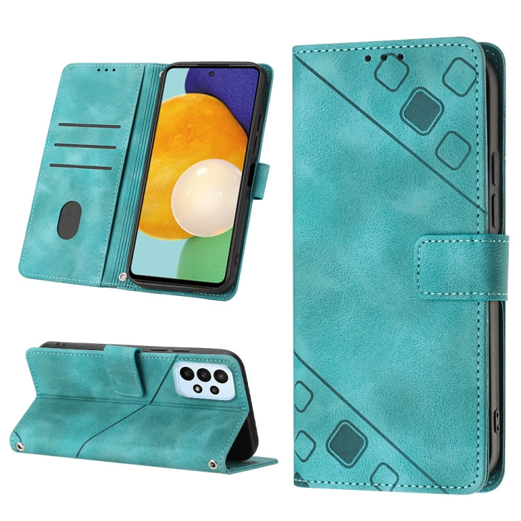 Skin-feel Embossed Leather Phone Case, For Samsung Galaxy A34, For Samsung Galaxy A52 5G / 4G, For Samsung Galaxy A53 5G, For Samsung Galaxy A54 5G, For Samsung Galaxy A72 5G / 4G, For Samsung Galaxy A73 5G