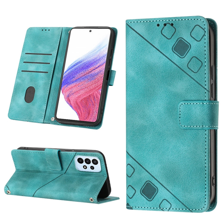 Skin-feel Embossed Leather Phone Case, For Samsung Galaxy A34, For Samsung Galaxy A52 5G / 4G, For Samsung Galaxy A53 5G, For Samsung Galaxy A54 5G, For Samsung Galaxy A72 5G / 4G, For Samsung Galaxy A73 5G