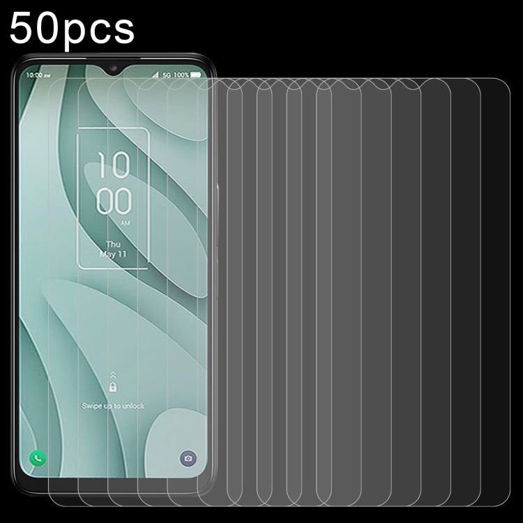 50 PCS 0.26mm 9H 2.5D Tempered Glass Film, For Nokia G22 / C32, For TCL 40 X(50 PCS), For TCL 40 XL(50 PCS), For TCL 40 XE(50 PCS)