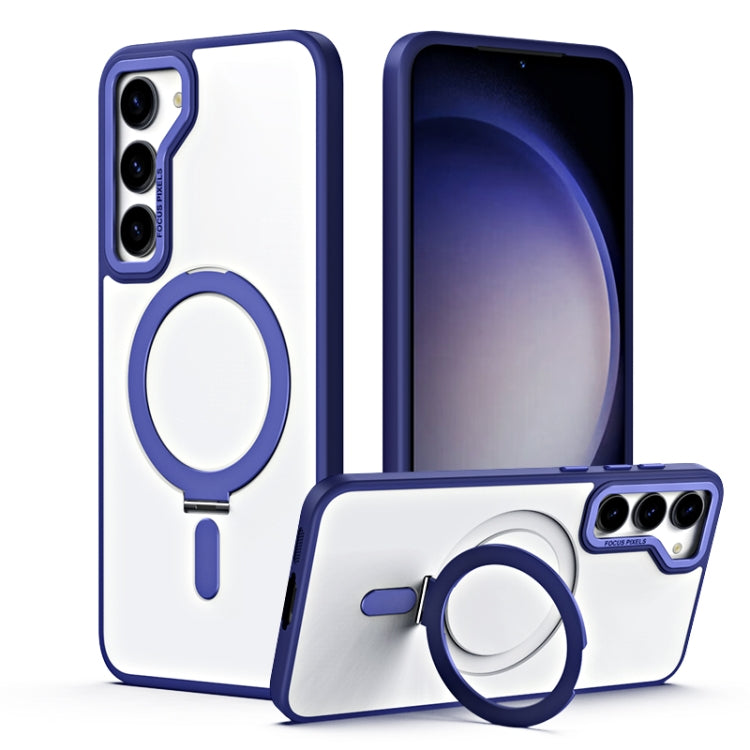 Skin Feel MagSafe Shockproof Phone Case with Holder, For Samsung Galaxy S23 5G, For Samsung Galaxy S23+ 5G, For Samsung Galaxy S23 Ultra 5G