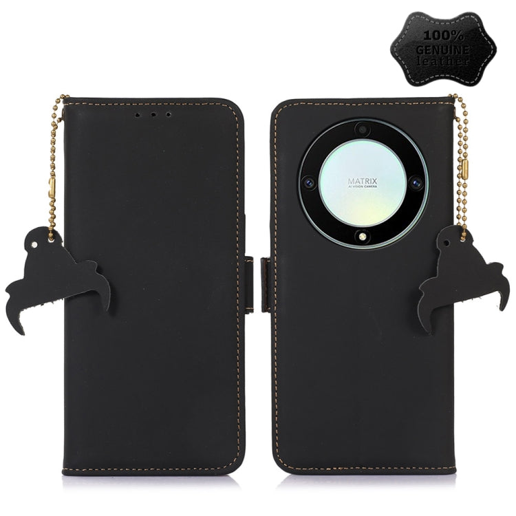 Genuine Leather Magnetic RFID Leather Phone Case, For Honor X9a 4G, For Honor X8a 4G, For Honor X7a 4G, For Motorola Moto G73 5G