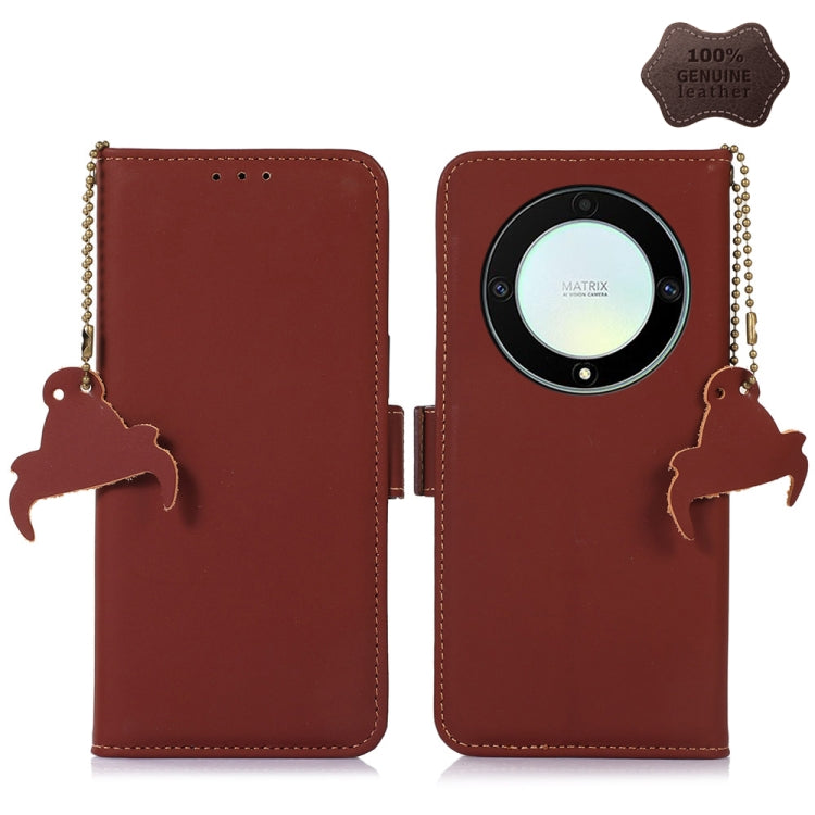 Genuine Leather Magnetic RFID Leather Phone Case, For Honor X9a 4G, For Honor X8a 4G, For Honor X7a 4G, For Motorola Moto G73 5G