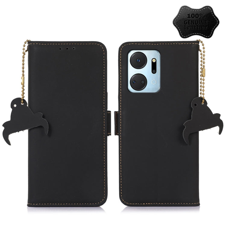 Genuine Leather Magnetic RFID Leather Phone Case, For Honor X9a 4G, For Honor X8a 4G, For Honor X7a 4G, For Motorola Moto G73 5G