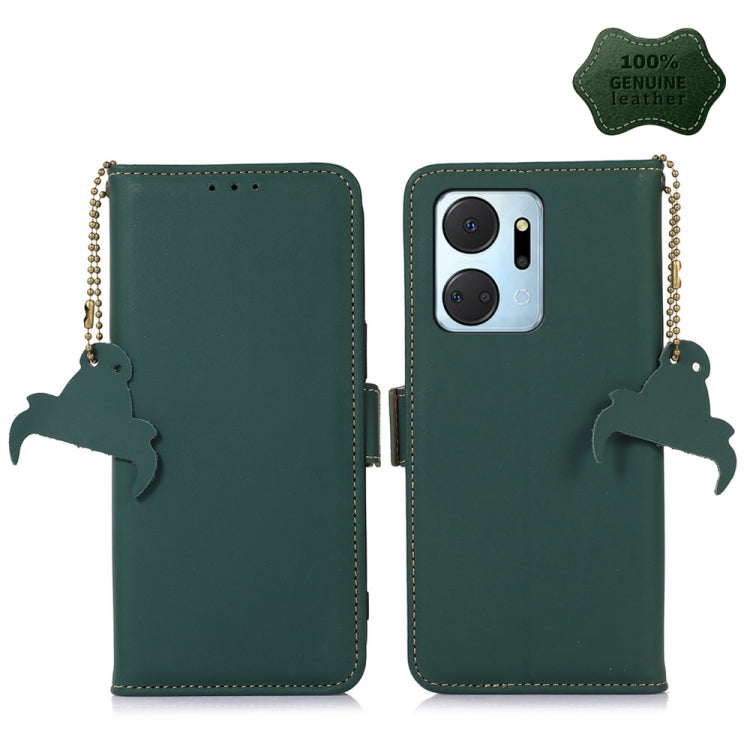 Genuine Leather Magnetic RFID Leather Phone Case, For Honor X9a 4G, For Honor X8a 4G, For Honor X7a 4G, For Motorola Moto G73 5G