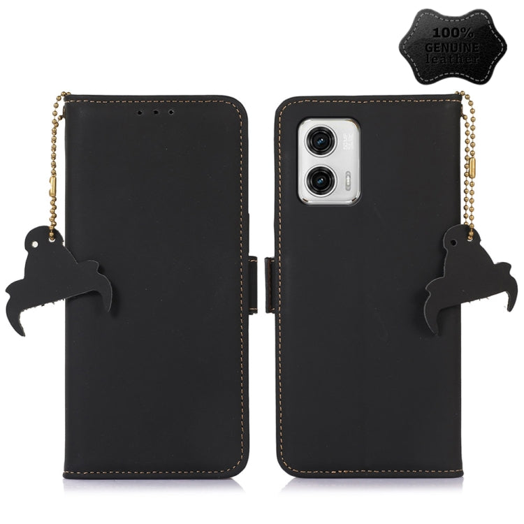 Genuine Leather Magnetic RFID Leather Phone Case, For Honor X9a 4G, For Honor X8a 4G, For Honor X7a 4G, For Motorola Moto G73 5G