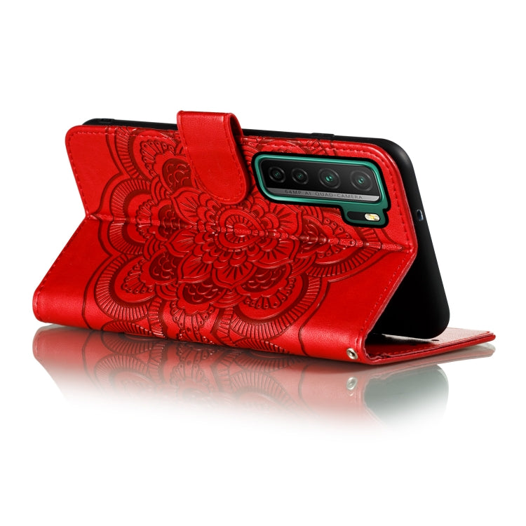 Mandala Embossing Pattern Horizontal Flip PU Leather Case with Holder & Card Slots & Walle & Lanyard, For Huawei nova 7 SE, For Huawei nova 7, For Huawei nova 7 Pro, For Huawei P40 pro+, For Huawei Enjoy 10e, For Huawei Honor 30