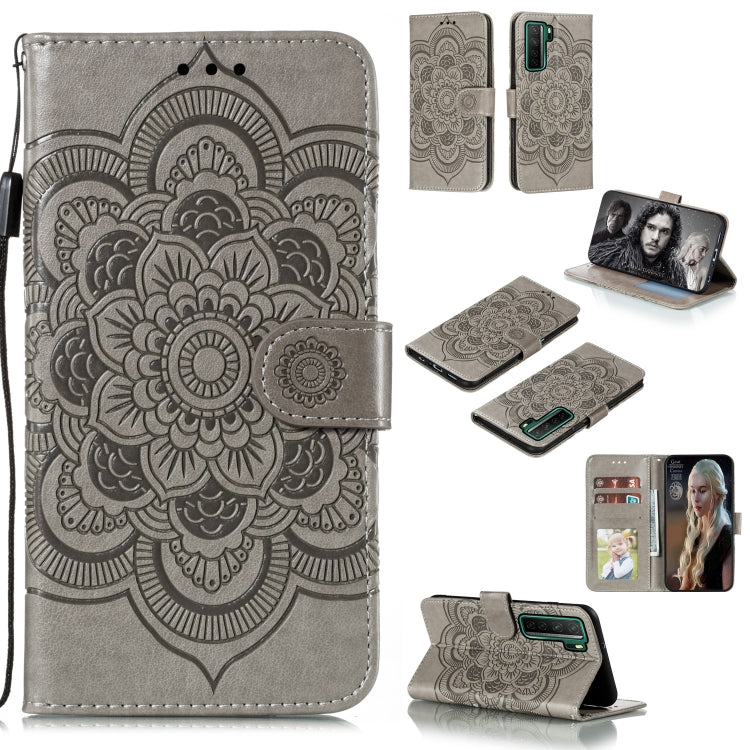 Mandala Embossing Pattern Horizontal Flip PU Leather Case with Holder & Card Slots & Walle & Lanyard, For Huawei nova 7 SE, For Huawei nova 7, For Huawei nova 7 Pro, For Huawei P40 pro+, For Huawei Enjoy 10e, For Huawei Honor 30