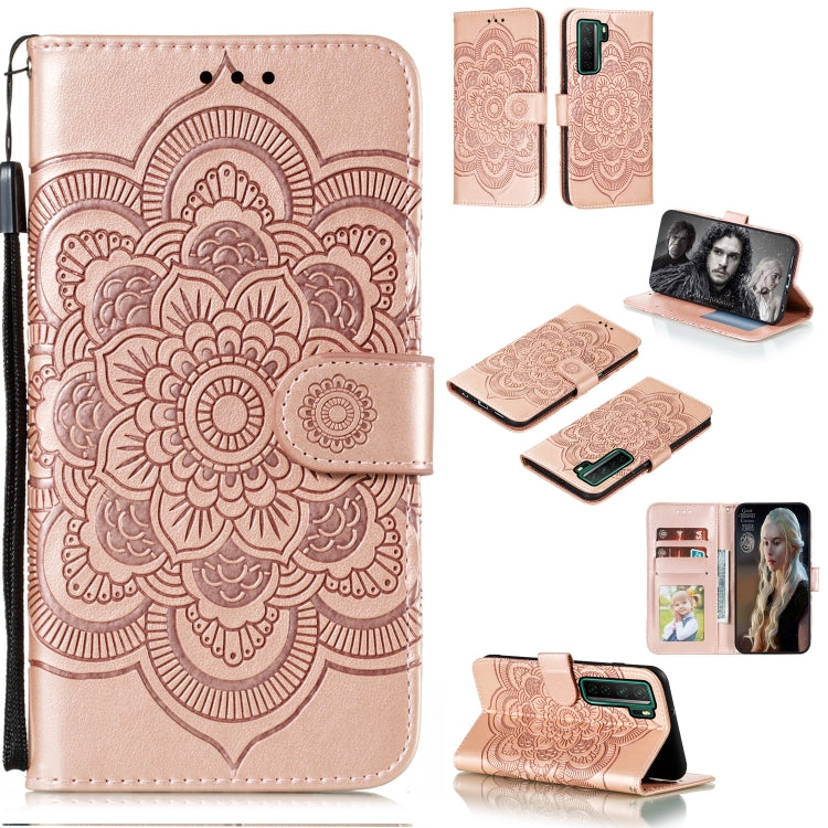 Mandala Embossing Pattern Horizontal Flip PU Leather Case with Holder & Card Slots & Walle & Lanyard, For Huawei nova 7 SE, For Huawei nova 7, For Huawei nova 7 Pro, For Huawei P40 pro+, For Huawei Enjoy 10e, For Huawei Honor 30