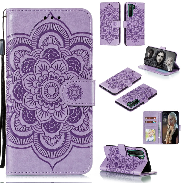Mandala Embossing Pattern Horizontal Flip PU Leather Case with Holder & Card Slots & Walle & Lanyard, For Huawei nova 7 SE, For Huawei nova 7, For Huawei nova 7 Pro, For Huawei P40 pro+, For Huawei Enjoy 10e, For Huawei Honor 30