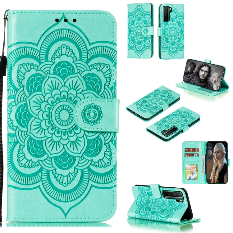 Mandala Embossing Pattern Horizontal Flip PU Leather Case with Holder & Card Slots & Walle & Lanyard, For Huawei nova 7 SE, For Huawei nova 7, For Huawei nova 7 Pro, For Huawei P40 pro+, For Huawei Enjoy 10e, For Huawei Honor 30