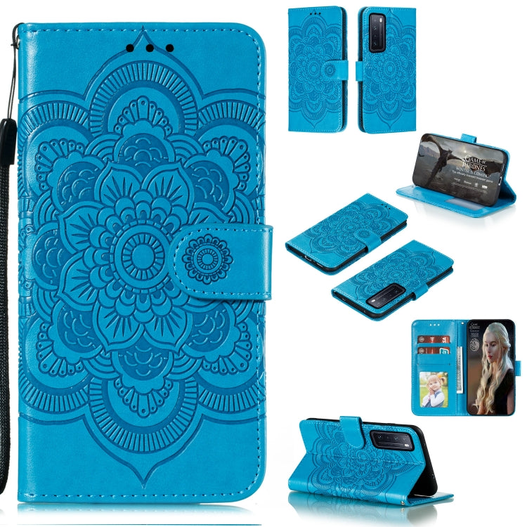 Mandala Embossing Pattern Horizontal Flip PU Leather Case with Holder & Card Slots & Walle & Lanyard, For Huawei nova 7 SE, For Huawei nova 7, For Huawei nova 7 Pro, For Huawei P40 pro+, For Huawei Enjoy 10e, For Huawei Honor 30