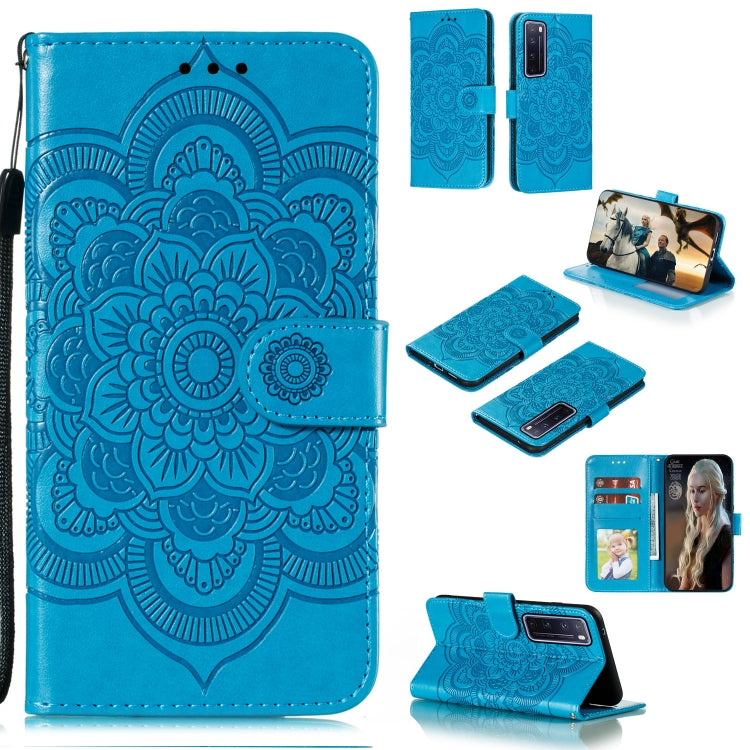 Mandala Embossing Pattern Horizontal Flip PU Leather Case with Holder & Card Slots & Walle & Lanyard, For Huawei nova 7 SE, For Huawei nova 7, For Huawei nova 7 Pro, For Huawei P40 pro+, For Huawei Enjoy 10e, For Huawei Honor 30