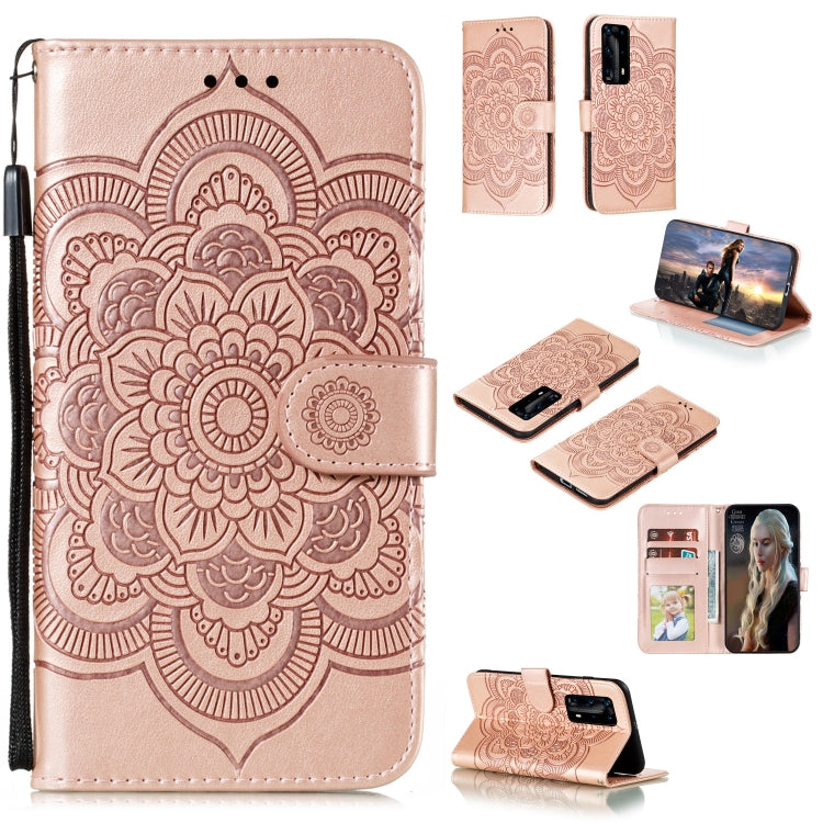 Mandala Embossing Pattern Horizontal Flip PU Leather Case with Holder & Card Slots & Walle & Lanyard, For Huawei nova 7 SE, For Huawei nova 7, For Huawei nova 7 Pro, For Huawei P40 pro+, For Huawei Enjoy 10e, For Huawei Honor 30