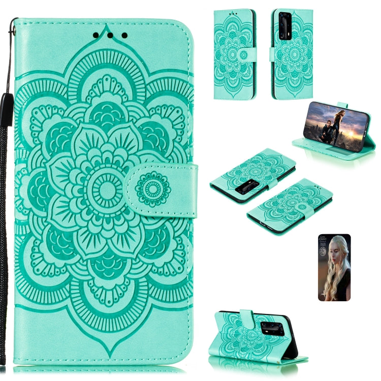 Mandala Embossing Pattern Horizontal Flip PU Leather Case with Holder & Card Slots & Walle & Lanyard, For Huawei nova 7 SE, For Huawei nova 7, For Huawei nova 7 Pro, For Huawei P40 pro+, For Huawei Enjoy 10e, For Huawei Honor 30