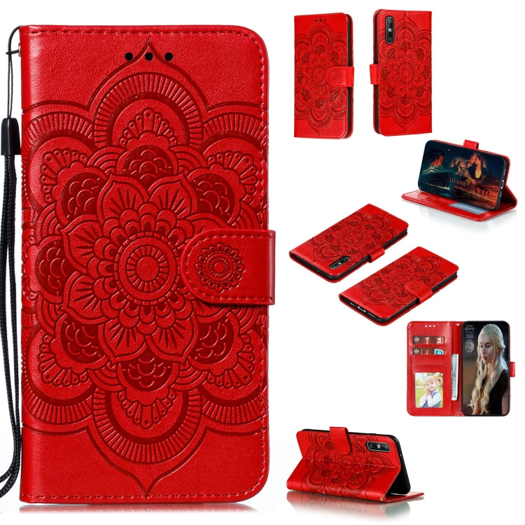 Mandala Embossing Pattern Horizontal Flip PU Leather Case with Holder & Card Slots & Walle & Lanyard, For Huawei nova 7 SE, For Huawei nova 7, For Huawei nova 7 Pro, For Huawei P40 pro+, For Huawei Enjoy 10e, For Huawei Honor 30
