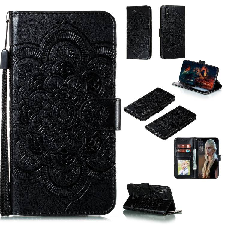 Mandala Embossing Pattern Horizontal Flip PU Leather Case with Holder & Card Slots & Walle & Lanyard, For Huawei nova 7 SE, For Huawei nova 7, For Huawei nova 7 Pro, For Huawei P40 pro+, For Huawei Enjoy 10e, For Huawei Honor 30