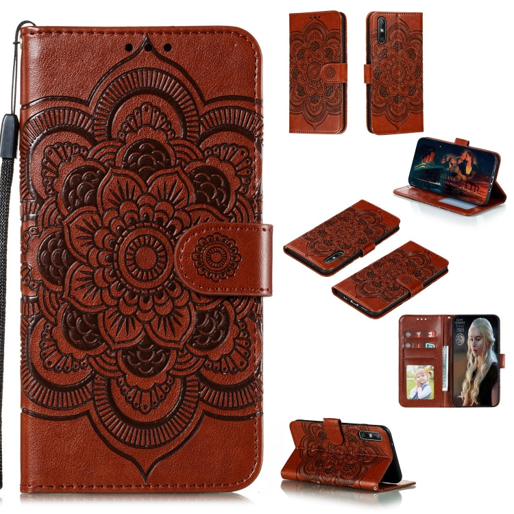 Mandala Embossing Pattern Horizontal Flip PU Leather Case with Holder & Card Slots & Walle & Lanyard, For Huawei nova 7 SE, For Huawei nova 7, For Huawei nova 7 Pro, For Huawei P40 pro+, For Huawei Enjoy 10e, For Huawei Honor 30