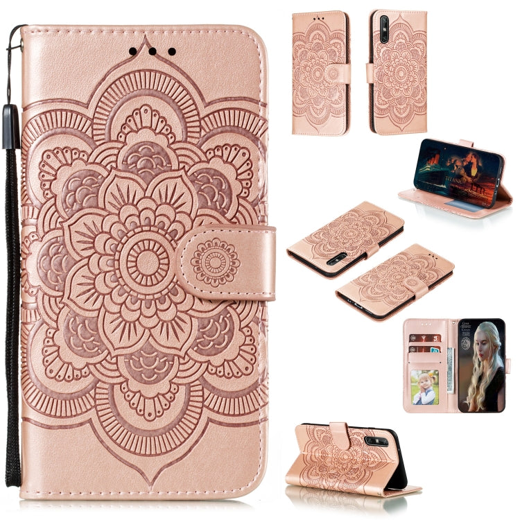Mandala Embossing Pattern Horizontal Flip PU Leather Case with Holder & Card Slots & Walle & Lanyard, For Huawei nova 7 SE, For Huawei nova 7, For Huawei nova 7 Pro, For Huawei P40 pro+, For Huawei Enjoy 10e, For Huawei Honor 30