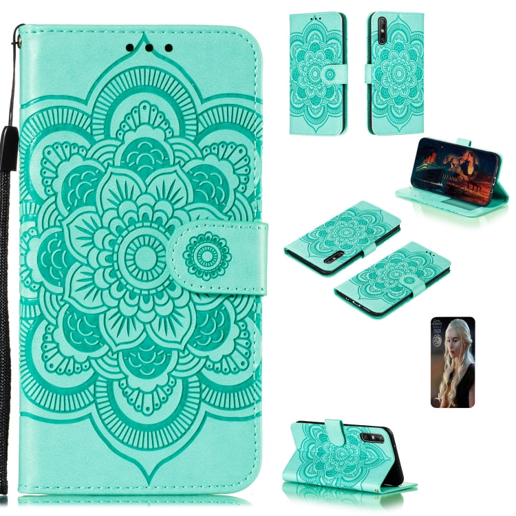 Mandala Embossing Pattern Horizontal Flip PU Leather Case with Holder & Card Slots & Walle & Lanyard, For Huawei nova 7 SE, For Huawei nova 7, For Huawei nova 7 Pro, For Huawei P40 pro+, For Huawei Enjoy 10e, For Huawei Honor 30