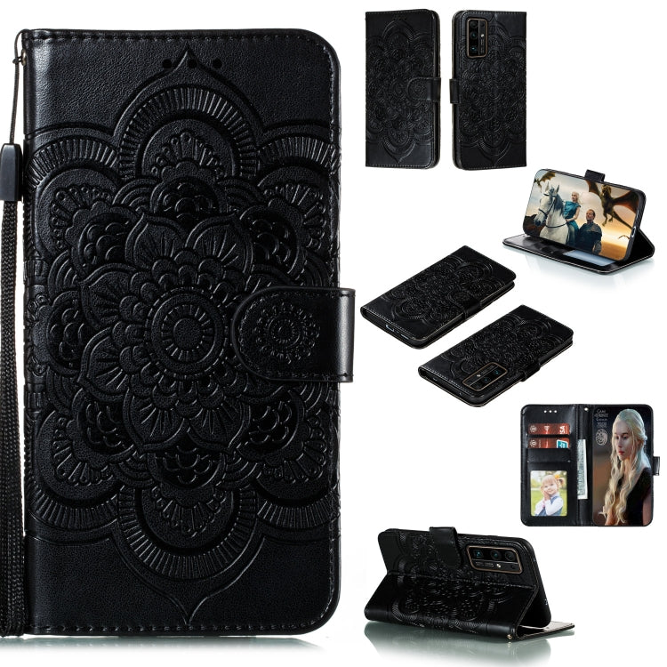Mandala Embossing Pattern Horizontal Flip PU Leather Case with Holder & Card Slots & Walle & Lanyard, For Huawei nova 7 SE, For Huawei nova 7, For Huawei nova 7 Pro, For Huawei P40 pro+, For Huawei Enjoy 10e, For Huawei Honor 30
