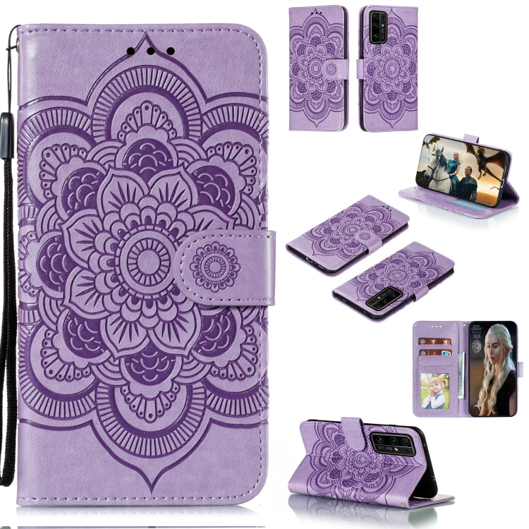 Mandala Embossing Pattern Horizontal Flip PU Leather Case with Holder & Card Slots & Walle & Lanyard, For Huawei nova 7 SE, For Huawei nova 7, For Huawei nova 7 Pro, For Huawei P40 pro+, For Huawei Enjoy 10e, For Huawei Honor 30