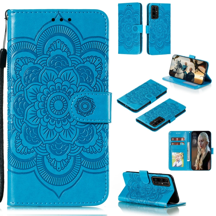 Mandala Embossing Pattern Horizontal Flip PU Leather Case with Holder & Card Slots & Walle & Lanyard, For Huawei nova 7 SE, For Huawei nova 7, For Huawei nova 7 Pro, For Huawei P40 pro+, For Huawei Enjoy 10e, For Huawei Honor 30