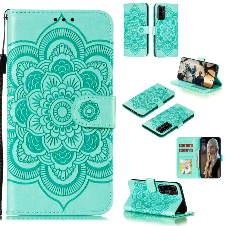 Mandala Embossing Pattern Horizontal Flip PU Leather Case with Holder & Card Slots & Walle & Lanyard, For Huawei nova 7 SE, For Huawei nova 7, For Huawei nova 7 Pro, For Huawei P40 pro+, For Huawei Enjoy 10e, For Huawei Honor 30