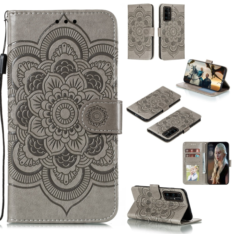 Mandala Embossing Pattern Horizontal Flip PU Leather Case with Holder & Card Slots & Walle & Lanyard, For Huawei Honor 30 Pro, For Huawei Honor 30S