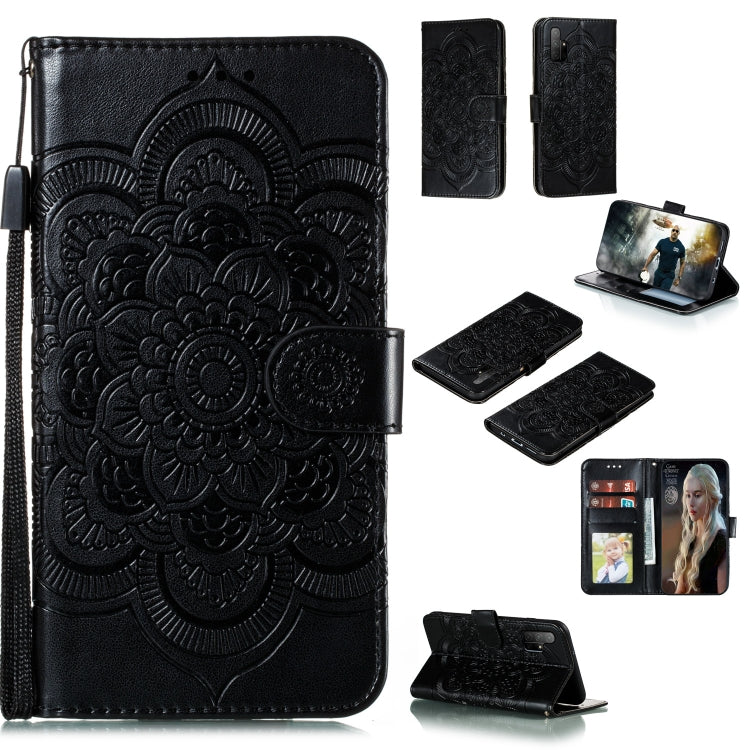 Mandala Embossing Pattern Horizontal Flip PU Leather Case with Holder & Card Slots & Walle & Lanyard, For Huawei Honor 30 Pro, For Huawei Honor 30S