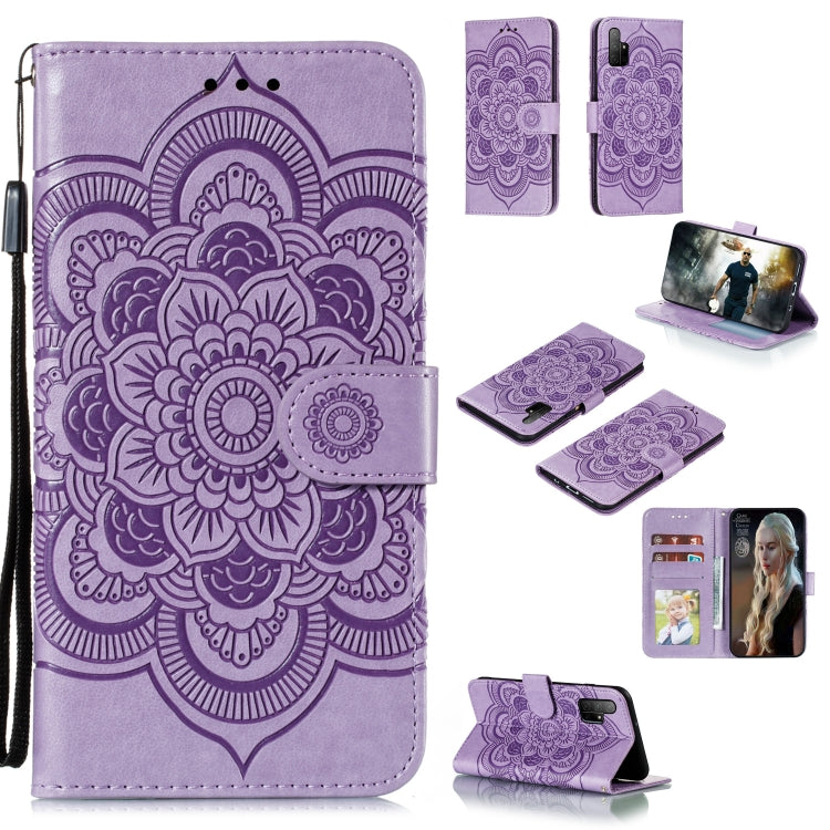 Mandala Embossing Pattern Horizontal Flip PU Leather Case with Holder & Card Slots & Walle & Lanyard, For Huawei Honor 30 Pro, For Huawei Honor 30S