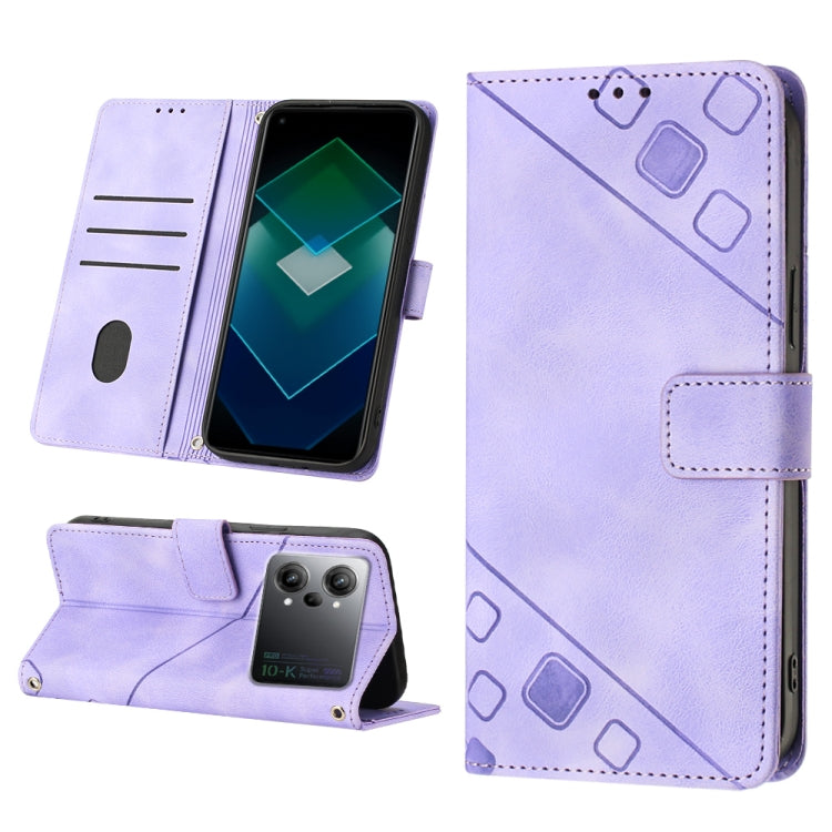 Skin-feel Embossed Leather Phone Case, For OPPO A17, For OPPO A54 5G / A74 5G / A93 5G, For OPPO A55 5G / A54 4G / Realme V11 5G, For OPPO A55s 5G, For OPPO A57 5G 2022 / 4G, For OPPO K10 5G, For OPPO K10 Pro 5G, For OPPO Reno7 4G / F21 Pro