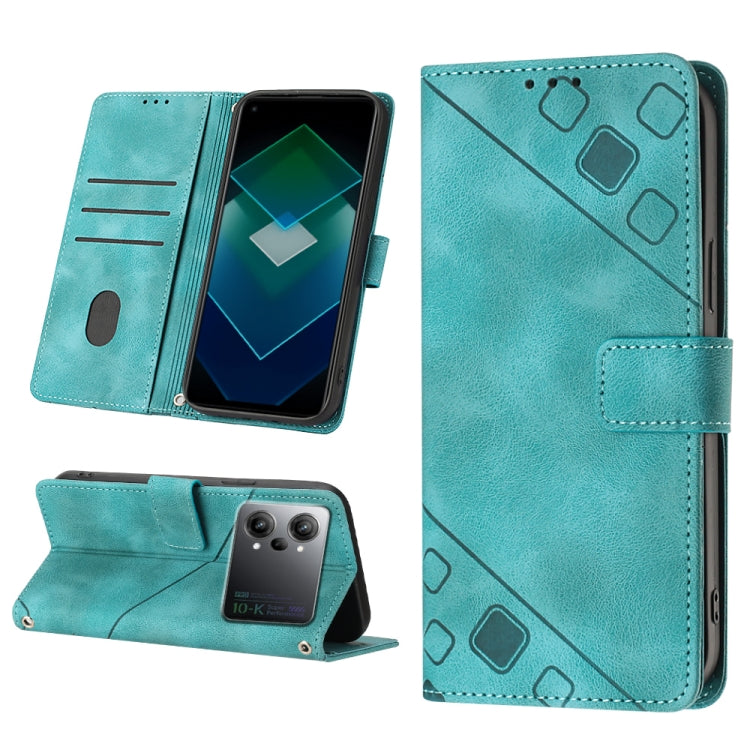 Skin-feel Embossed Leather Phone Case, For OPPO A17, For OPPO A54 5G / A74 5G / A93 5G, For OPPO A55 5G / A54 4G / Realme V11 5G, For OPPO A55s 5G, For OPPO A57 5G 2022 / 4G, For OPPO K10 5G, For OPPO K10 Pro 5G, For OPPO Reno7 4G / F21 Pro
