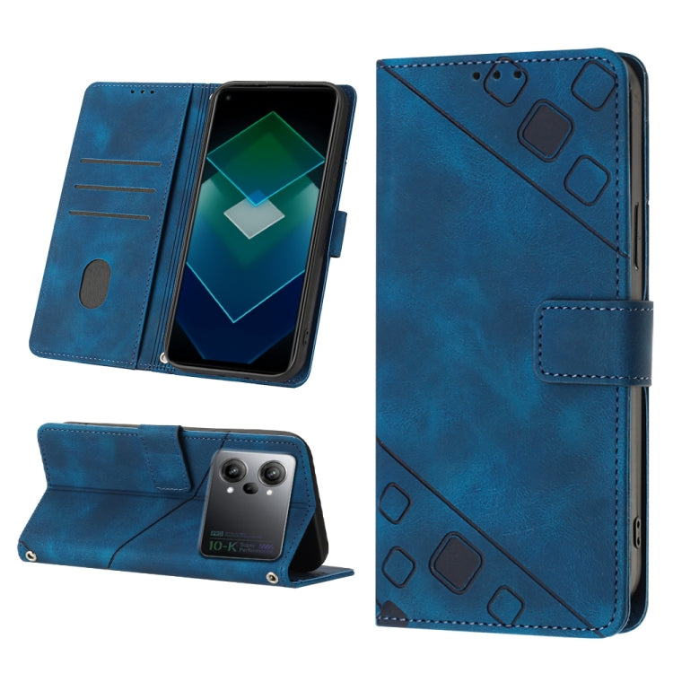 Skin-feel Embossed Leather Phone Case, For OPPO A17, For OPPO A54 5G / A74 5G / A93 5G, For OPPO A55 5G / A54 4G / Realme V11 5G, For OPPO A55s 5G, For OPPO A57 5G 2022 / 4G, For OPPO K10 5G, For OPPO K10 Pro 5G, For OPPO Reno7 4G / F21 Pro