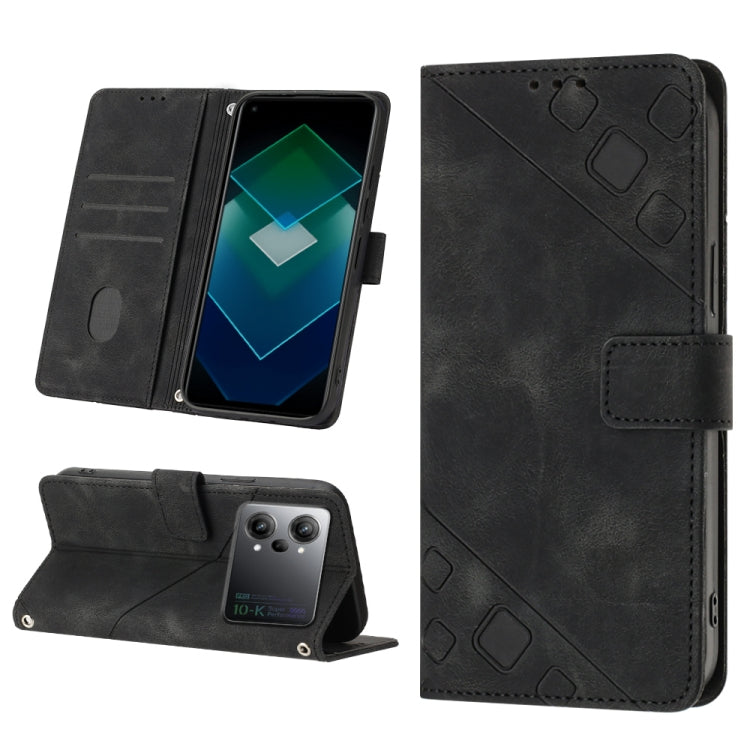 Skin-feel Embossed Leather Phone Case, For OPPO A17, For OPPO A54 5G / A74 5G / A93 5G, For OPPO A55 5G / A54 4G / Realme V11 5G, For OPPO A55s 5G, For OPPO A57 5G 2022 / 4G, For OPPO K10 5G, For OPPO K10 Pro 5G, For OPPO Reno7 4G / F21 Pro