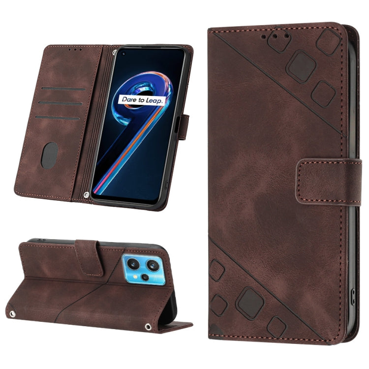 Skin-feel Embossed Leather Phone Case, For Realme 9 Pro 5G / OnePlus Nord CE 2 Lite 5G, For Realme 9 Pro+ 5G / 9 4G, For Realme 9i / OPPO A36 / A76, For Realme C12 / C15 / C25 / C25s, For Realme C31 4G, For Realme C35, For Realme GT Neo3               ...