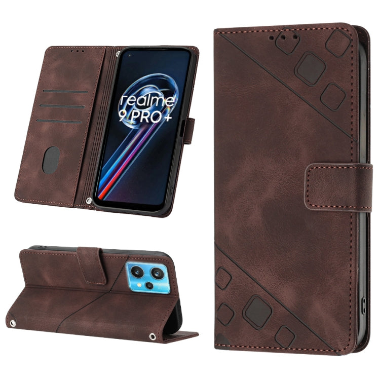 Skin-feel Embossed Leather Phone Case, For Realme 9 Pro 5G / OnePlus Nord CE 2 Lite 5G, For Realme 9 Pro+ 5G / 9 4G, For Realme 9i / OPPO A36 / A76, For Realme C12 / C15 / C25 / C25s, For Realme C31 4G, For Realme C35, For Realme GT Neo3               ...