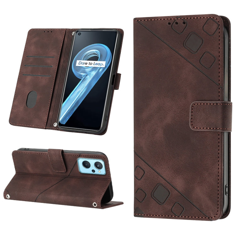Skin-feel Embossed Leather Phone Case, For Realme 9 Pro 5G / OnePlus Nord CE 2 Lite 5G, For Realme 9 Pro+ 5G / 9 4G, For Realme 9i / OPPO A36 / A76, For Realme C12 / C15 / C25 / C25s, For Realme C31 4G, For Realme C35, For Realme GT Neo3               ...