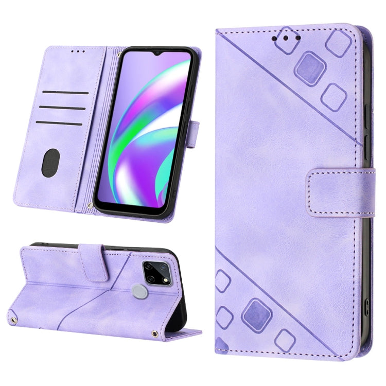 Skin-feel Embossed Leather Phone Case, For Realme 9 Pro 5G / OnePlus Nord CE 2 Lite 5G, For Realme 9 Pro+ 5G / 9 4G, For Realme 9i / OPPO A36 / A76, For Realme C12 / C15 / C25 / C25s, For Realme C31 4G, For Realme C35, For Realme GT Neo3               ...