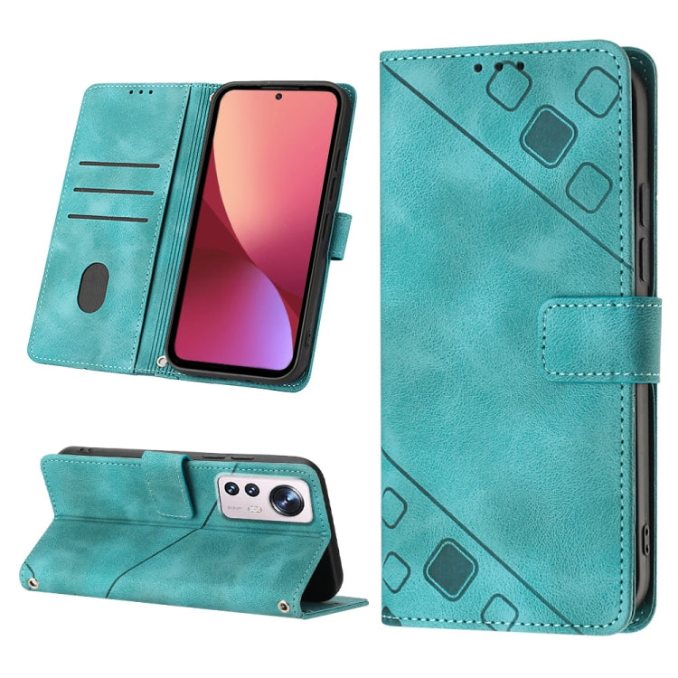 Skin-feel Embossed Leather Phone Case, For Xiaomi 12, For Xiaomi 12 Lite, For Xiaomi 12 Pro, For Xiaomi 12 Ultra / 12S Ultra, For Xiaomi Civi 2, For Xiaomi Poco C40, For Xiaomi Poco M4 5G / M5 4G, For Xiaomi Poco M4 Pro 4G